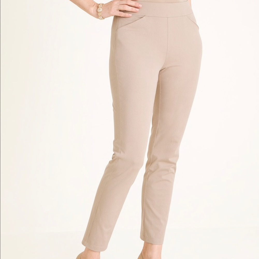 Chico’s Petite Travelers Pants in Olive